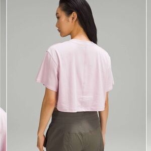 Lululemon sz 4-6 small Pink All Yours Women's Crop Top workout gym athleisure